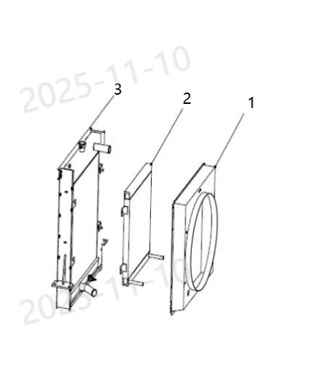 XCMG radiator assembly 800101763 250900170 散热器总成