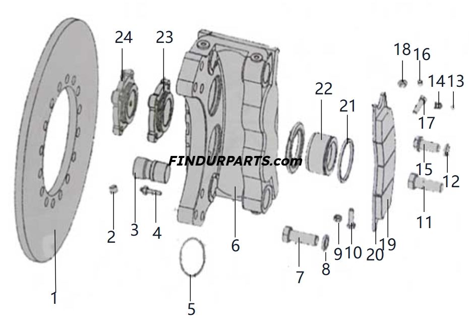 275100243 DISC BRAKE ASSEMBLY 275100243 DISC BRAKE ASSEMBLY