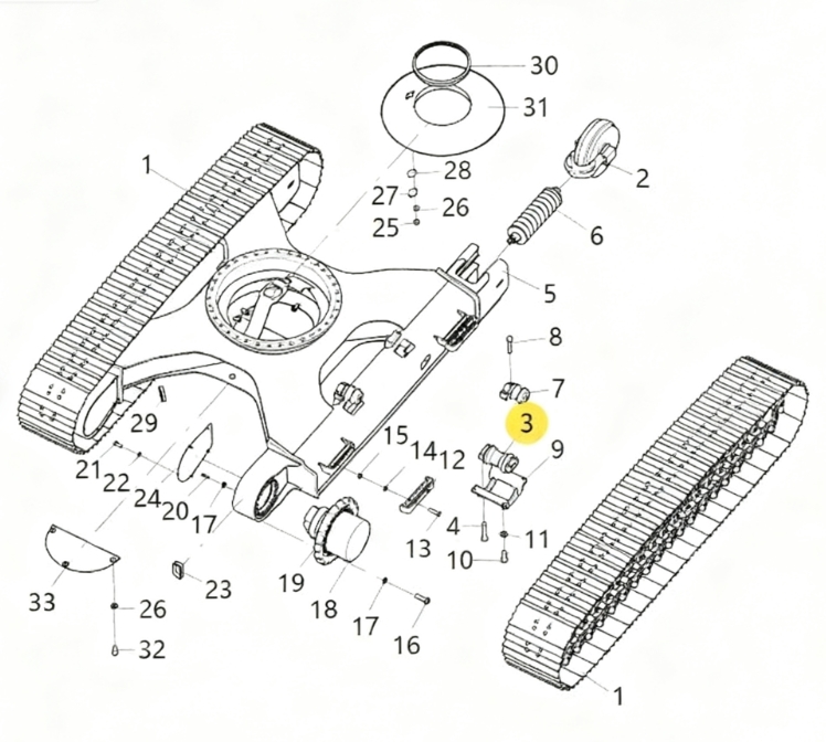 Track Lower Roller XE215 XCMG 414100425 支重轮总成 800305387