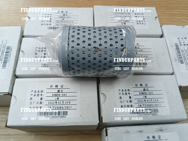 Pilot Filter SOMDX-045 for XCMG Excavator Parts XE215D XE215C XE215G
