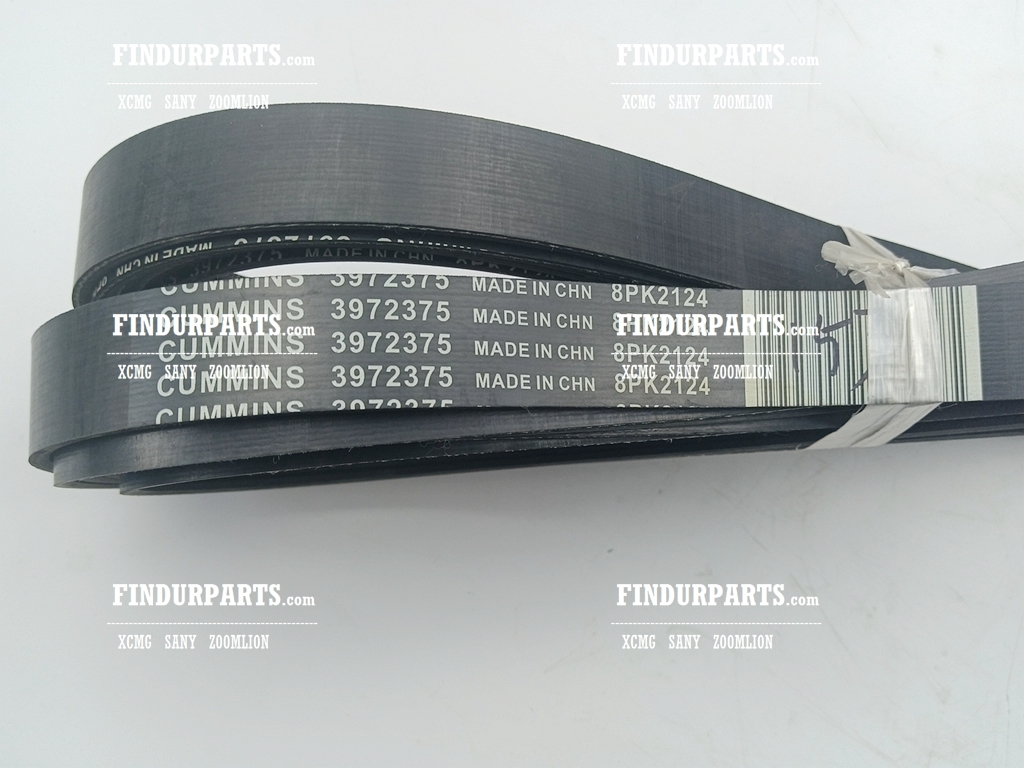 800158743 8PK2124 Fan Belt for XCMG Excavator Parts XE150 XE135