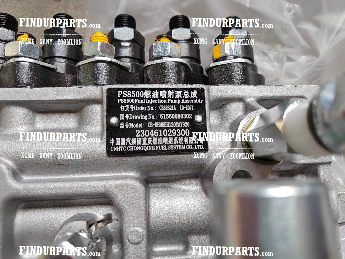 61560080302 Fuel Injection Pump Assembly For Weichai Engine Wd615.46 Euro II XCMG Crane Parts