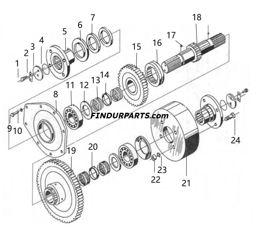 860501376 OUTPUT SHAFT ASS. for XCMG Wheel Loader Parts BS428 LW300FN LW300KN ZL30G