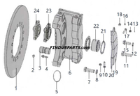 275100243 DISC BRAKE ASSEMBLY for XCMG Wheel Loader Parts LW300FN LW300KN ZL30G