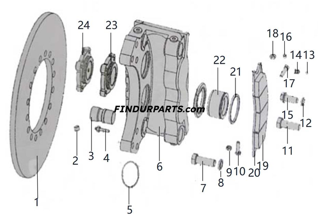 275100243 DISC BRAKE ASSEMBLY for XCMG Wheel Loader Parts LW300FN LW300KN ZL30G