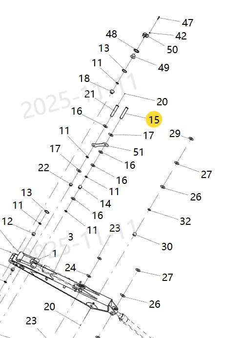 310503381 轴 SHAFT XE130