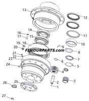 860115772 WHEEL REDUCER ASSEMBLY for XCMG Wheel Loader Parts LW300FN LW300KN ZL30G
