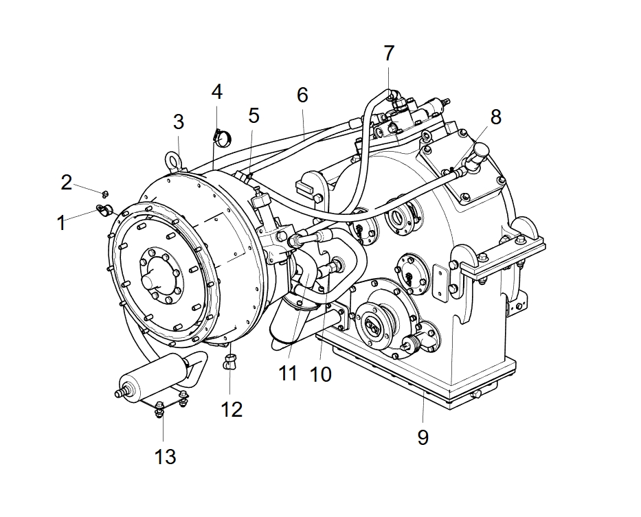 800302229 Torque Converter YJ315X for XCMG Wheel Loader Parts BS428 LW300FN LW300KN ZL30G