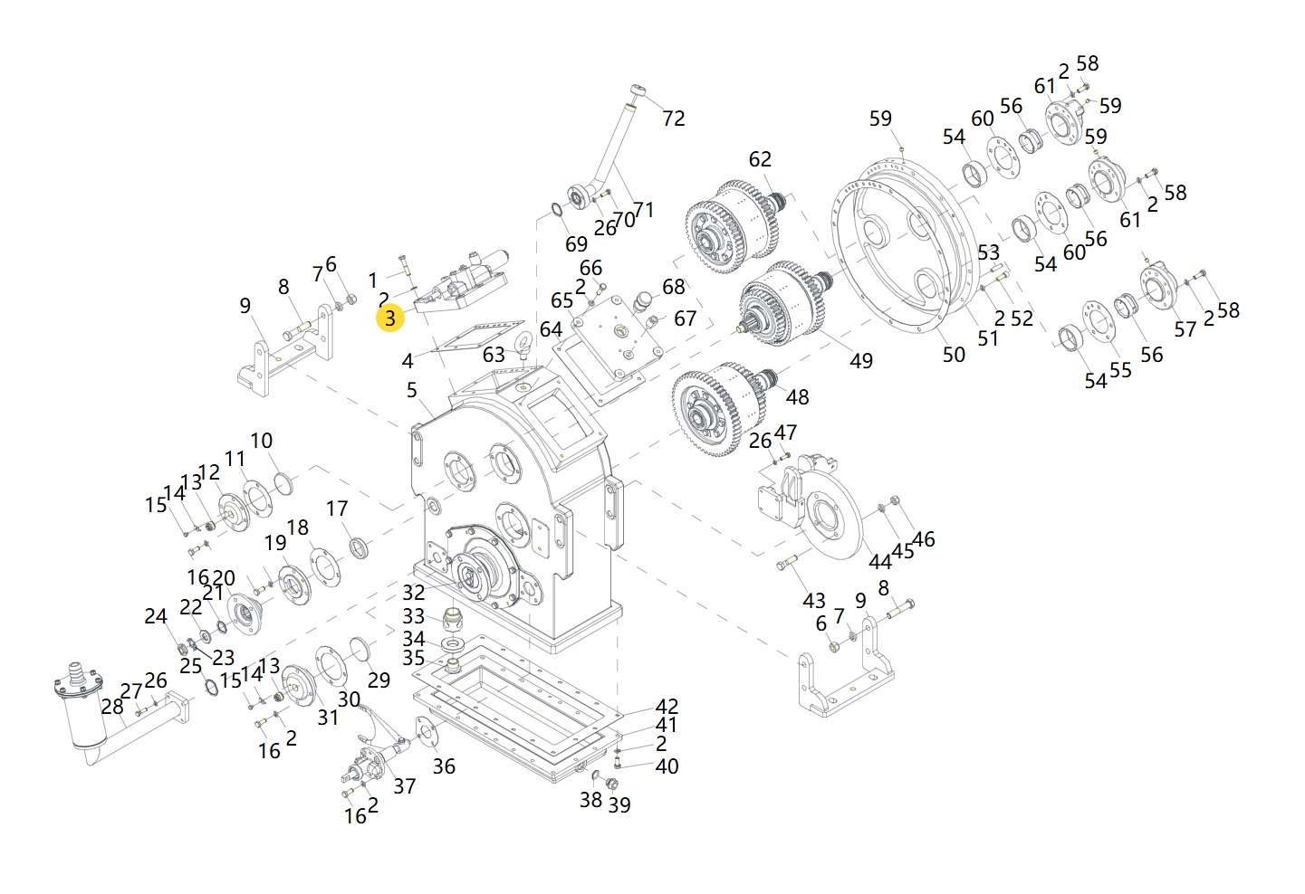 BS428 860565630 TRANSMISSION ASSEMBLY GEARBOX