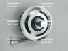 800309026 A4W01465 Tensioner Sheave for XCMG Excavator Parts XE150 XE135