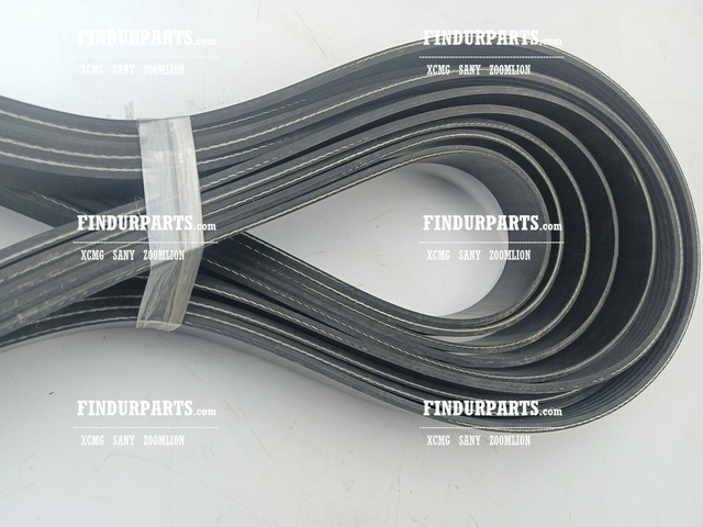 800158743 8PK2124 Fan Belt for XCMG Excavator Parts XE150 XE135