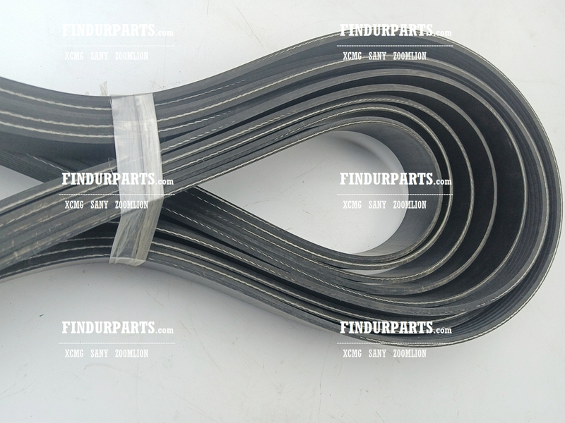 800158743 8PK2124 Fan Belt for XCMG Excavator Parts XE150 XE135