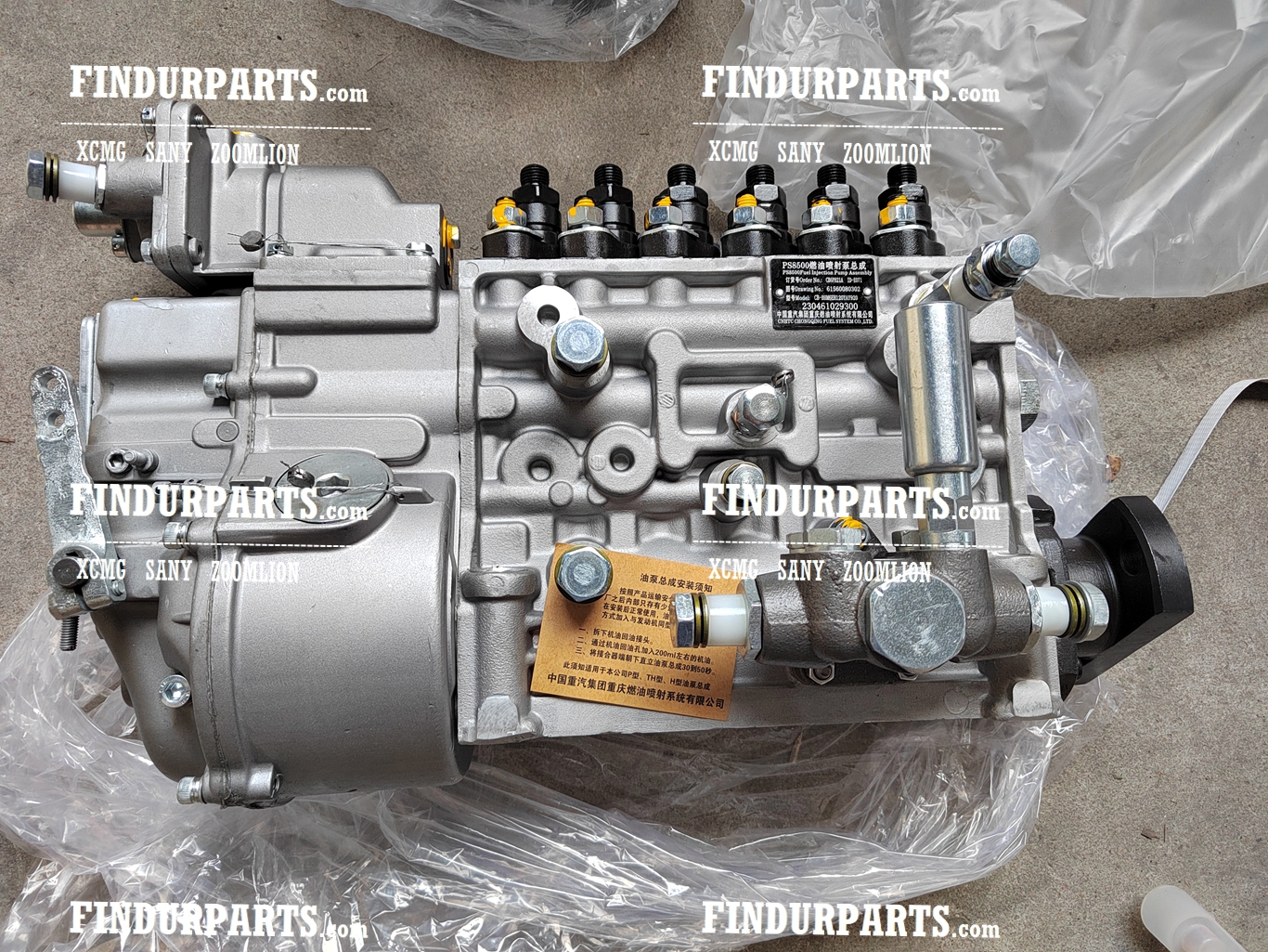 61560080302 Fuel Injection Pump Assembly For Weichai Engine Wd615.46 Euro II XCMG Crane Parts