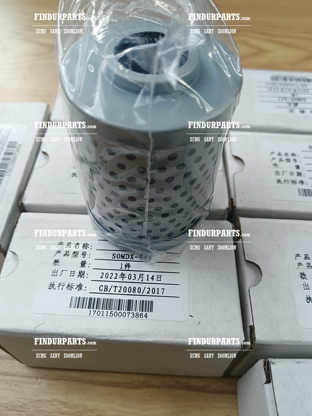 Pilot Filter SOMDX-045 for XCMG Excavator Parts XE215D XE215C XE215G