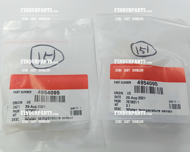 800158736 4954095 Water Temperature Sensor for XCMG Excavator Parts XE150 XE135