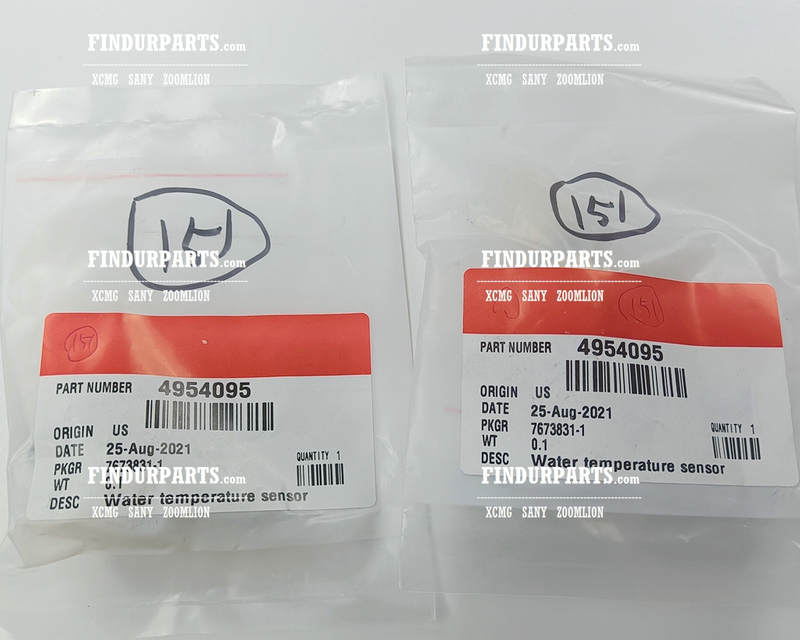 800158736 4954095 Water Temperature Sensor for XCMG Excavator Parts XE150 XE135