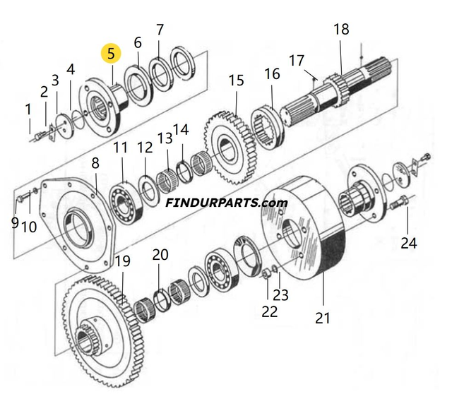 860114650 Output Shaft Flange ZL20-030013A-1 输出轴法兰 for XCMG Wheel Loader Parts BS428 LW300FN LW300KN ZL30G