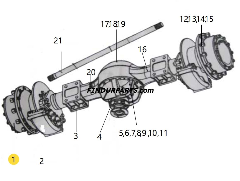 860115772 WHEEL REDUCER ASSEMBLY for XCMG Wheel Loader Parts LW300FN LW300KN ZL30G