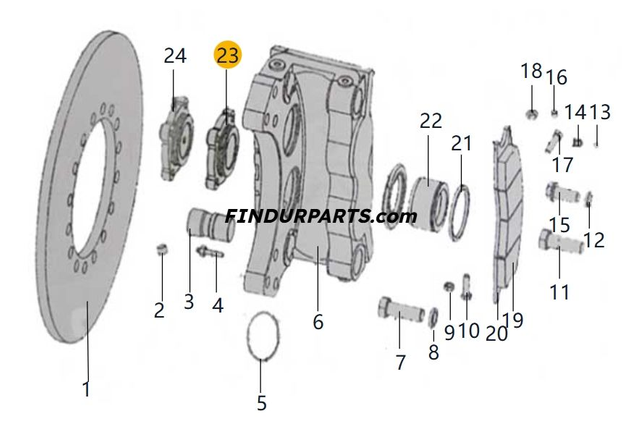 860142668 OIL INLET CYLINDER COVER for XCMG Wheel Loader Parts LW300FN LW300KN ZL30G