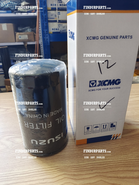 Oil Filter for XCMG Excavator Parts XE215D XE215C XE215G ISUZU Engine