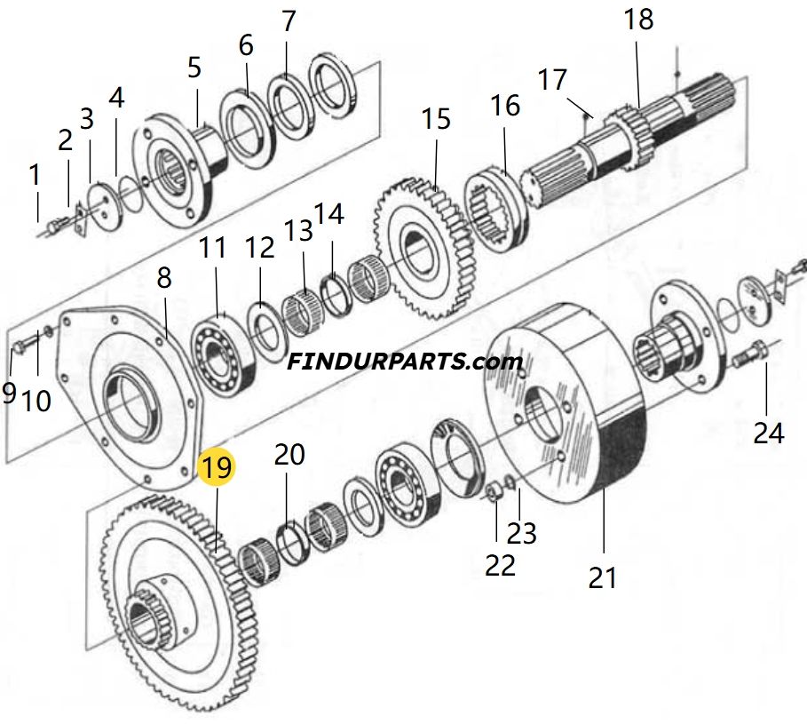 860114673 gear z=56 030021X1 Z3.6.4-9 Z00340119 齿轮(输出轴低速档) for XCMG wheel loader parts BS428 LW300FN LW300KN ZL30G